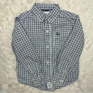 Carter’s Button-Up Shirt Collared / Pocket White /  Black / Grey Size 4T